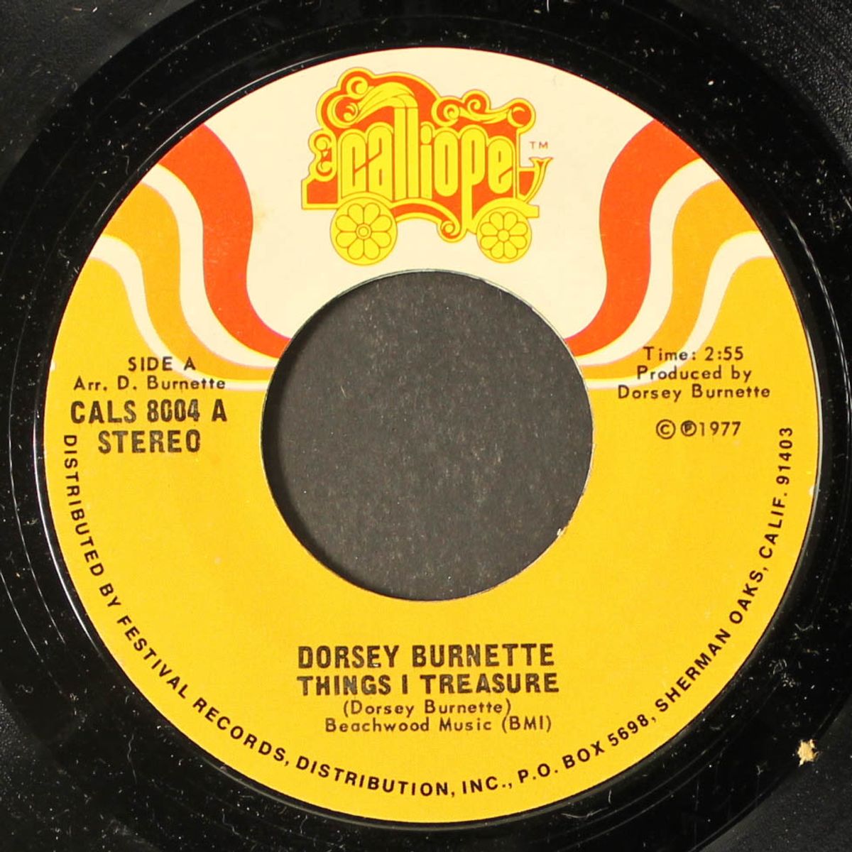 one mornin' / things i treasure by DORSEY BURNETTE