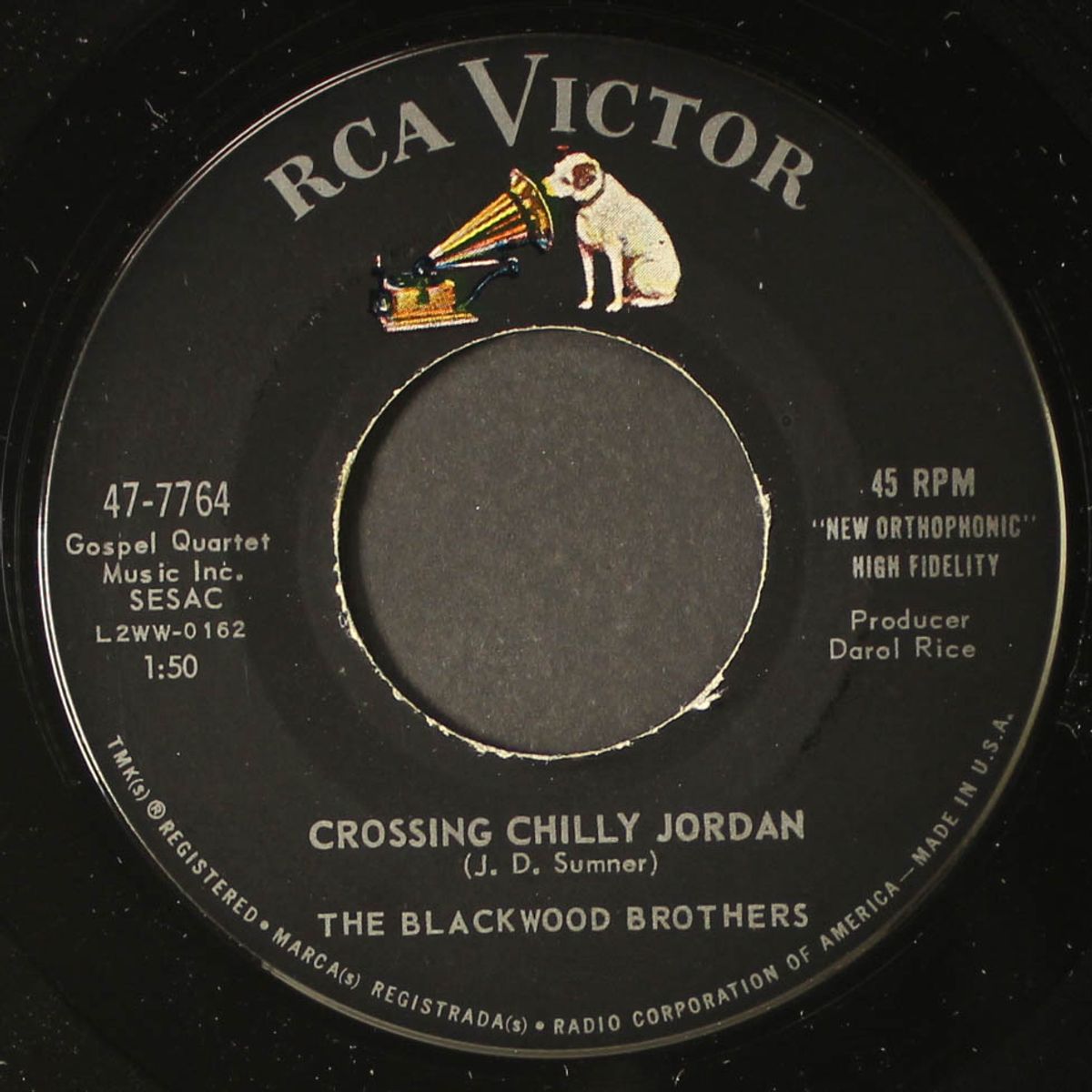 crossing chilly jordan / when i stand with god by BLACKWOOD BROTHERS
