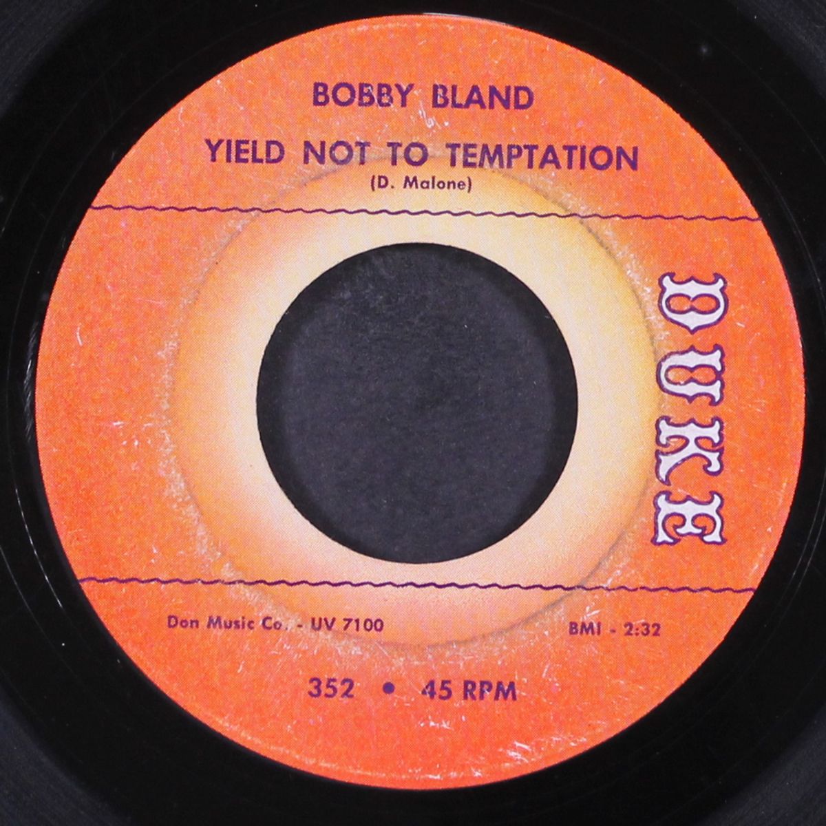 yield not to temptation / how does a cheating woman feel by BOBBY BLAND