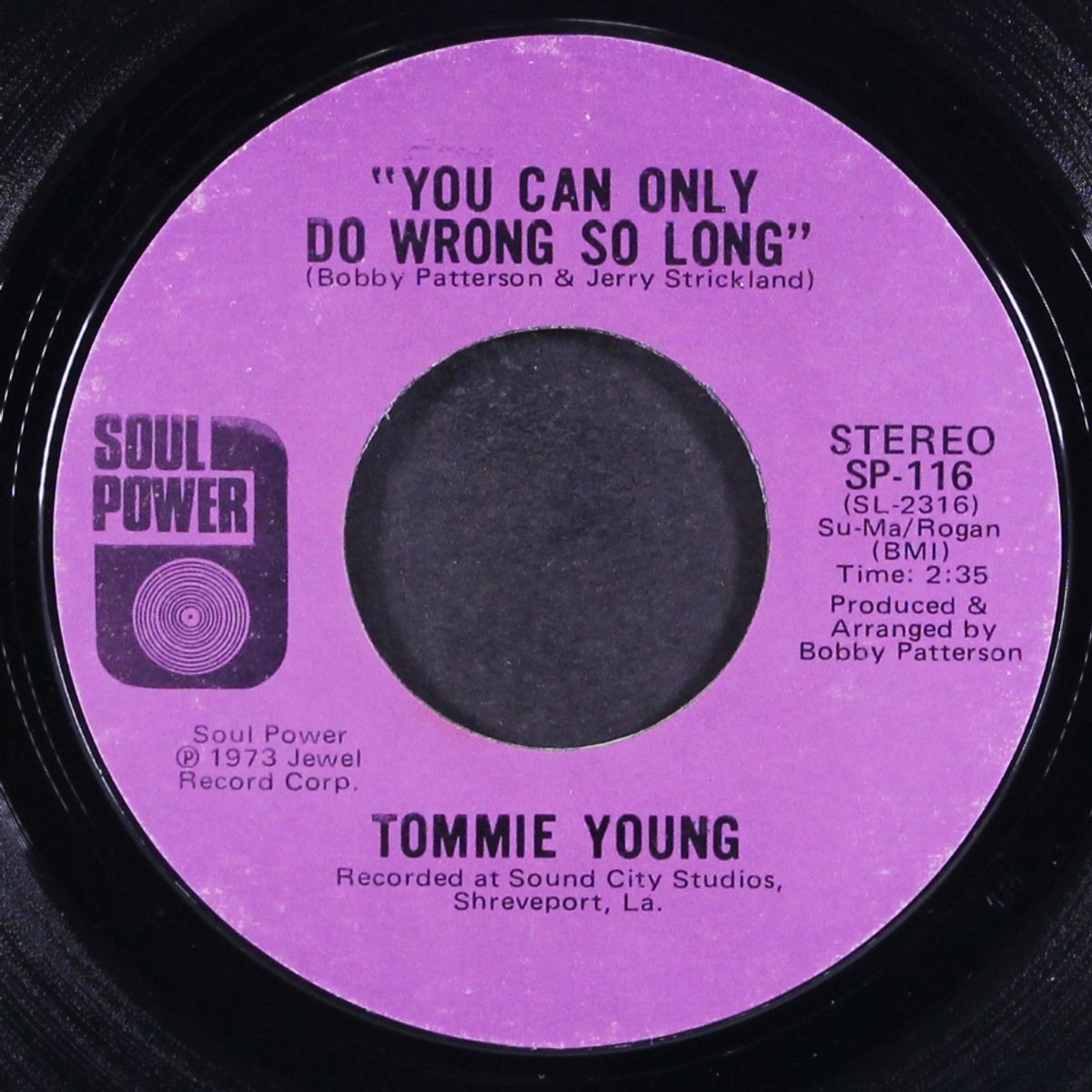 you brought it all on yourself / you can only by TOMMIE YOUNG