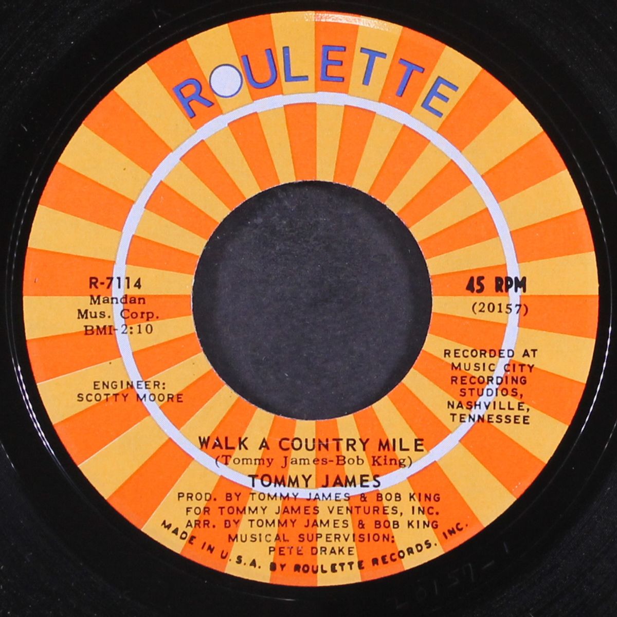 nothing to hide / walk a country mile by TOMMY JAMES