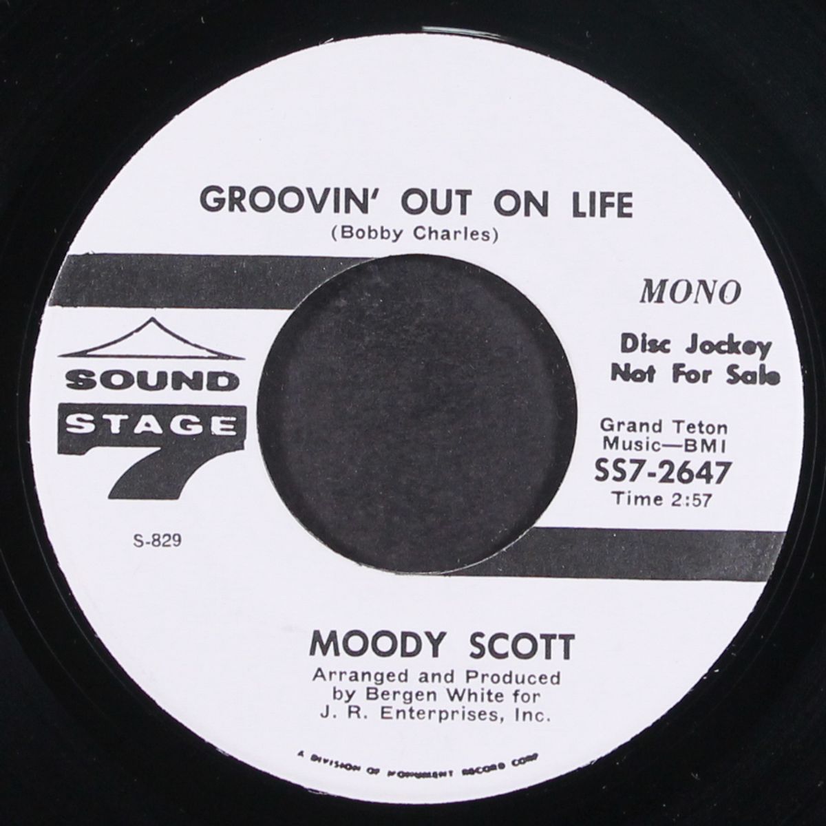 a man in need is a fool indeed / groovin' out on life by MOODY SCOTT