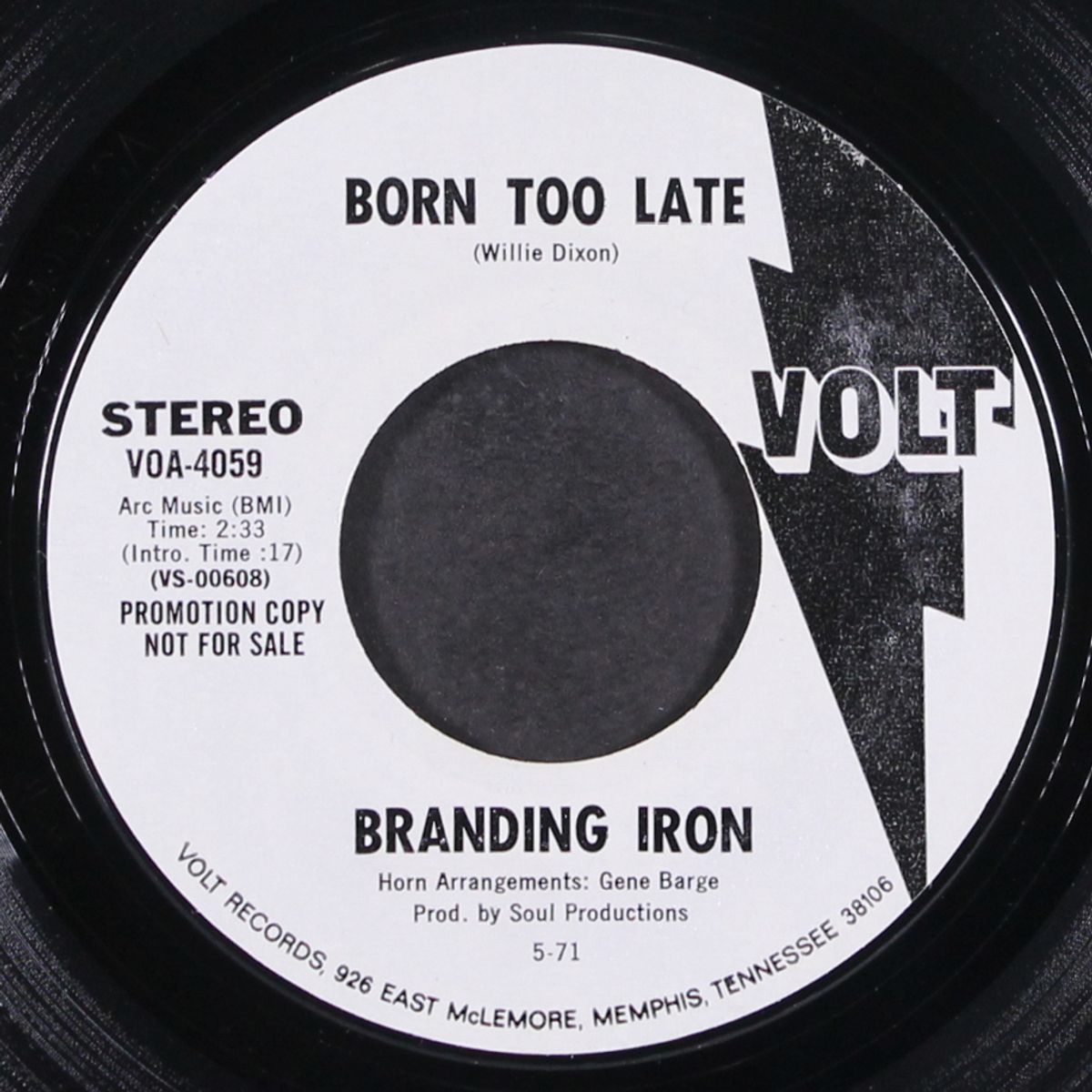 born too late / mono by BRANDING IRON