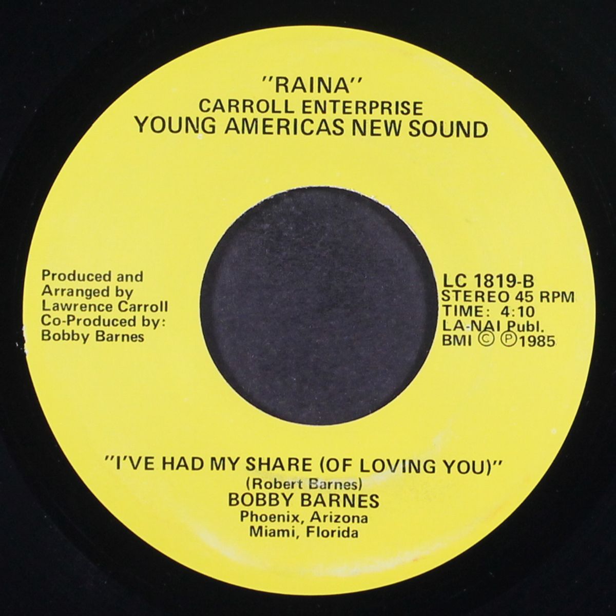 i've had my share / i am at the crossroads by BOBBY BARNES