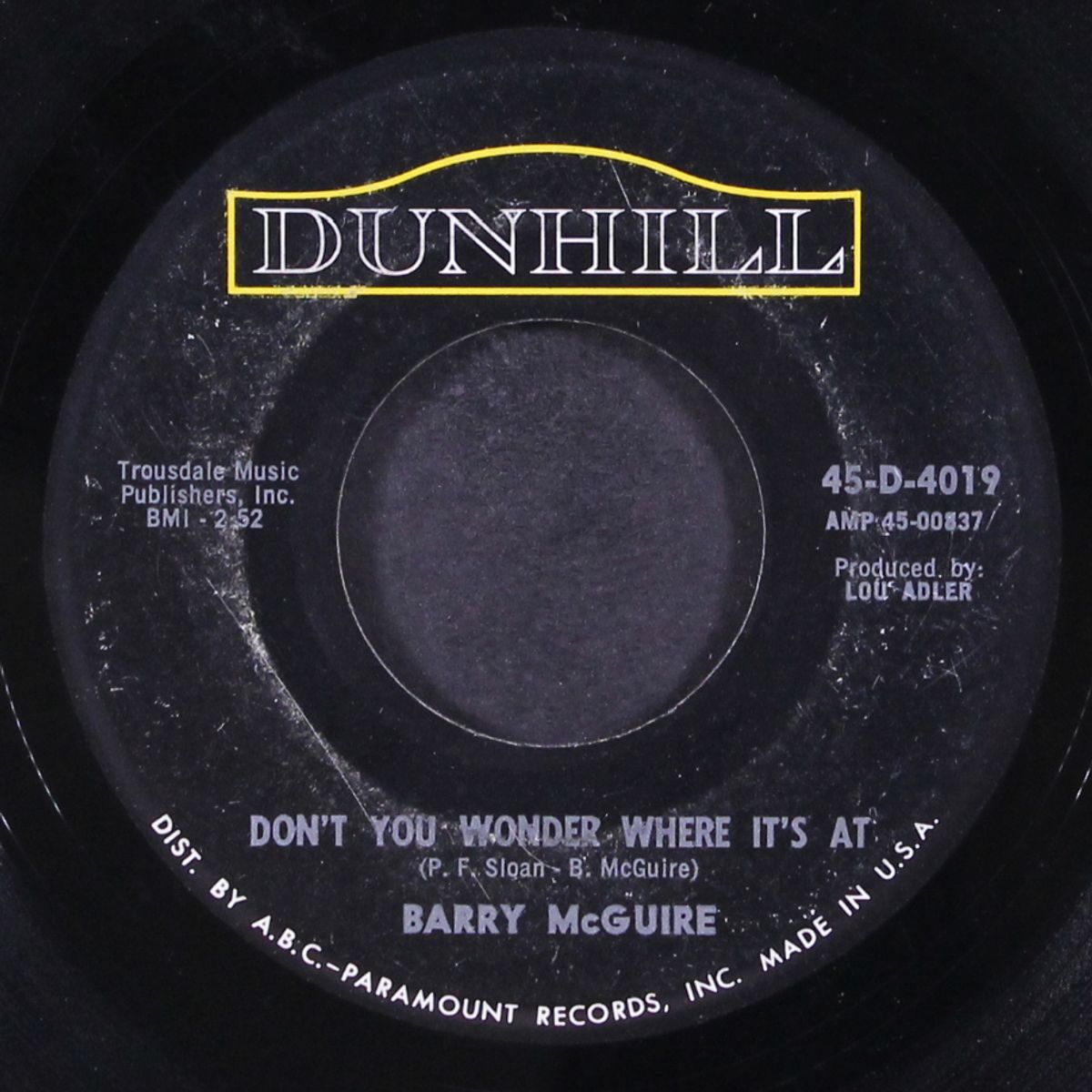 this precious time / don't you wonder where it's at by BARRY MCGUIRE