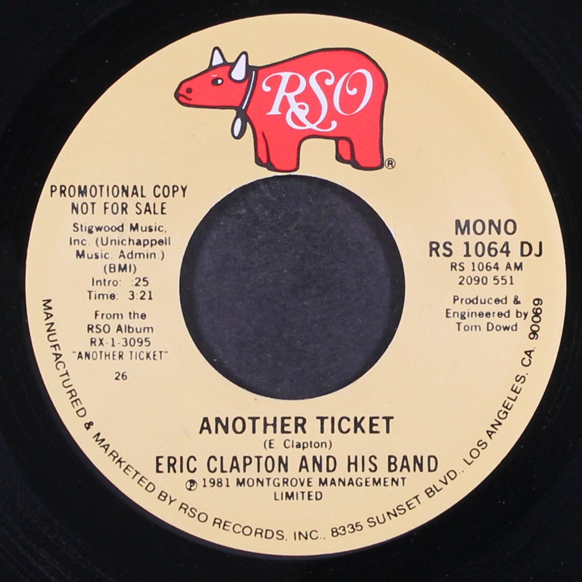 another ticket / mono by ERIC CLAPTON