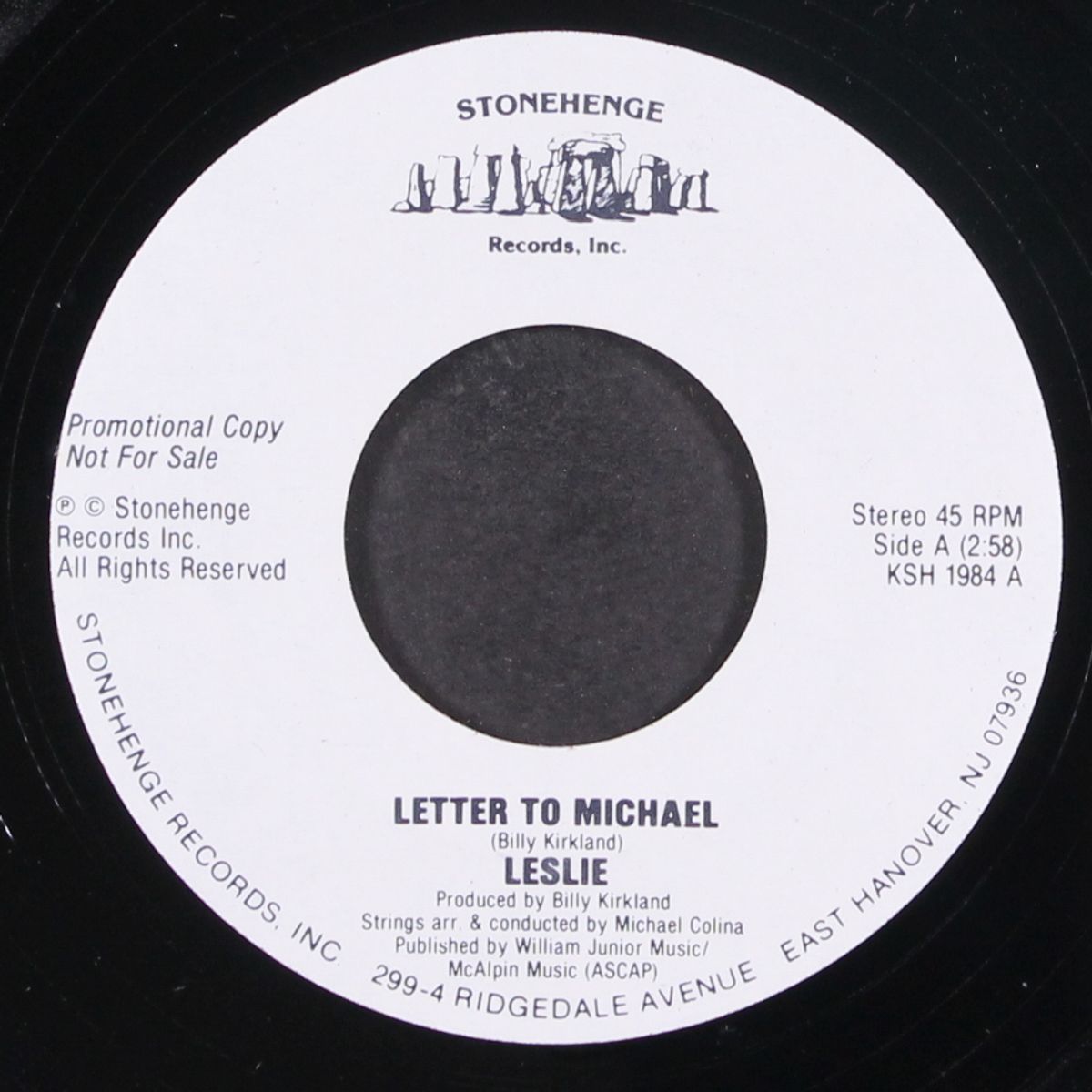 letter to michael / same by LESLIE