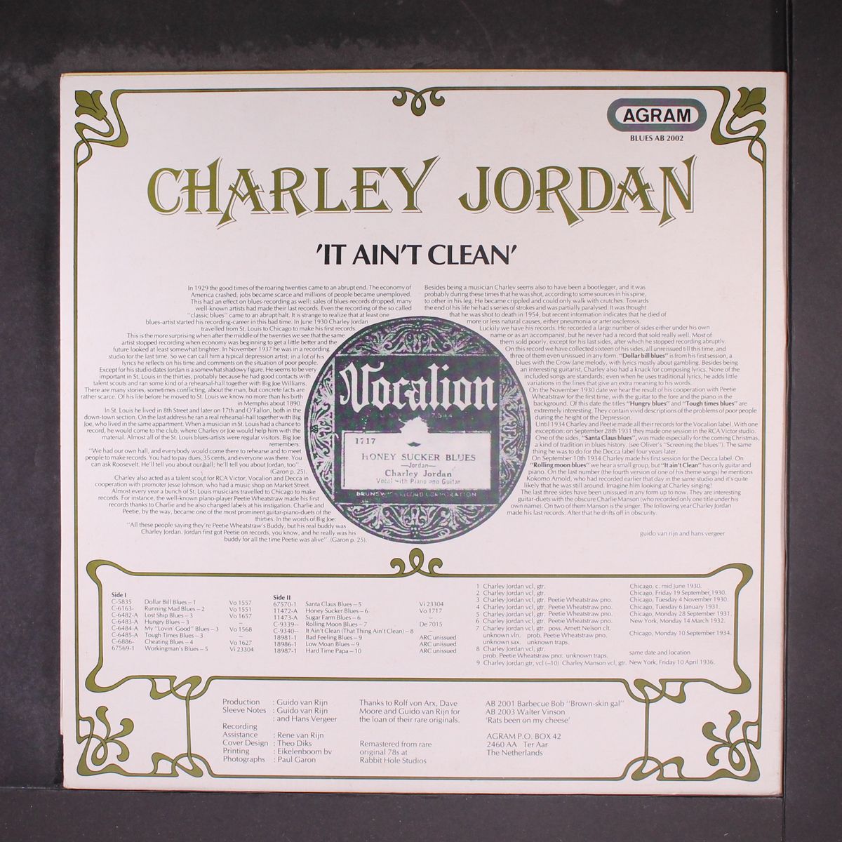 it ain't clean by CHARLEY JORDAN