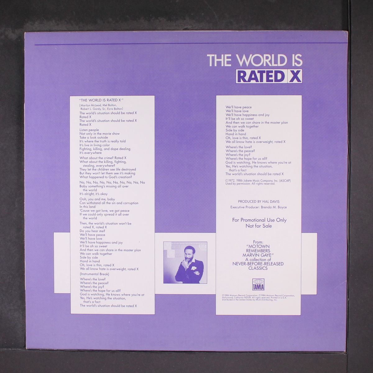 the world is rated x by MARVIN GAYE
