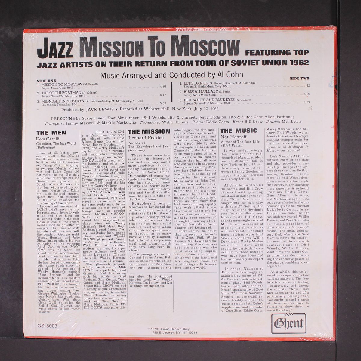 jazz mission to moscow by ZOOT SIMS