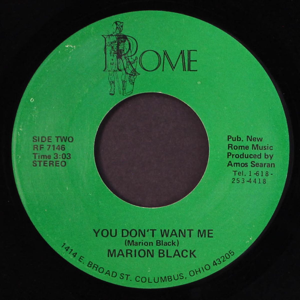 you don't want me / he kept it for his self by MARION BLACK