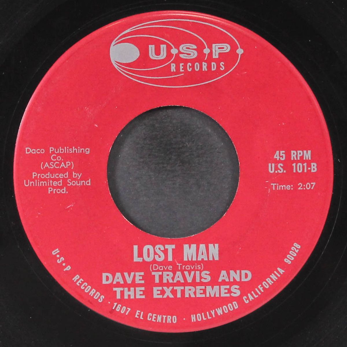 lost man / she's gone by DAVE TRAVIS & EXTREMES