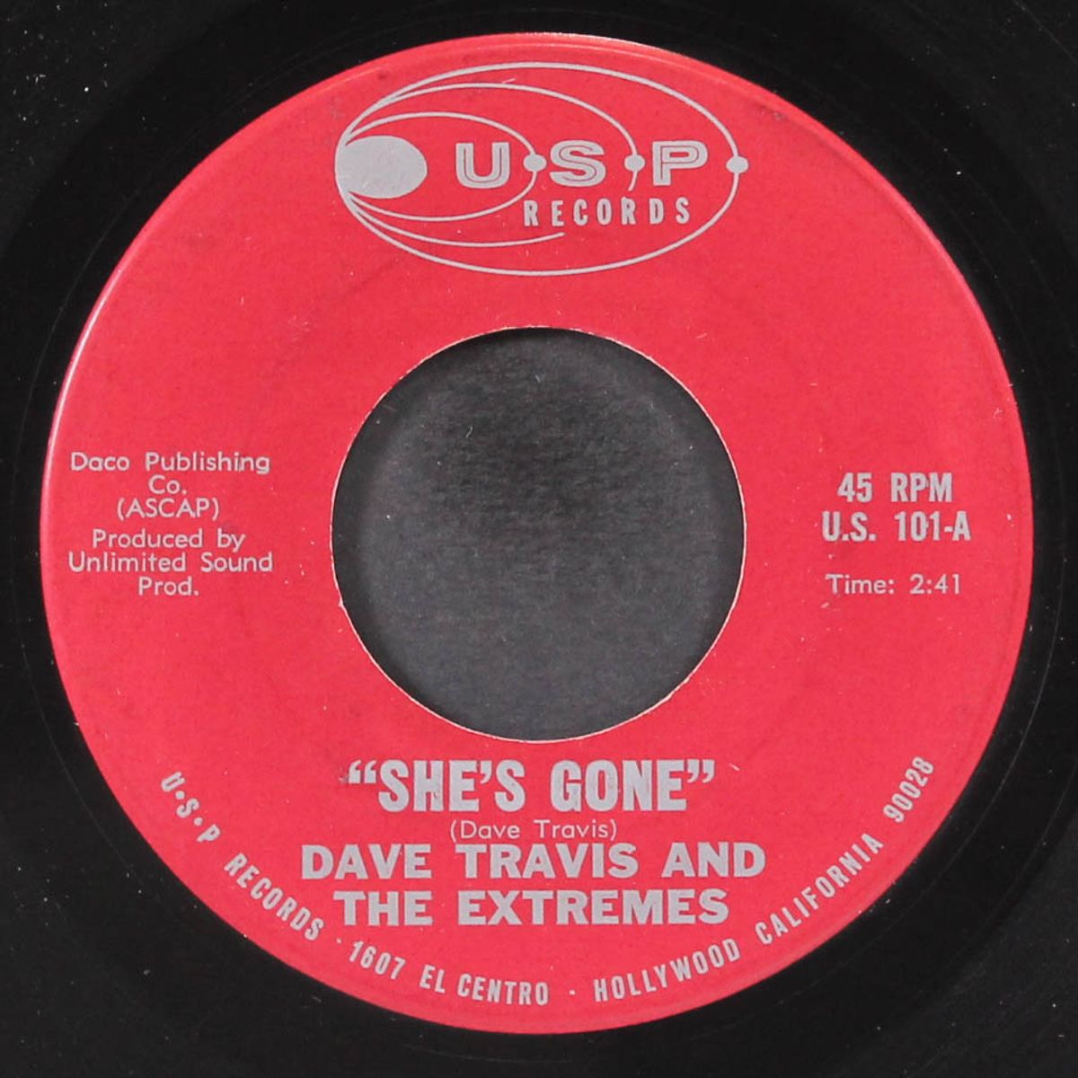 lost man / she's gone by DAVE TRAVIS & EXTREMES