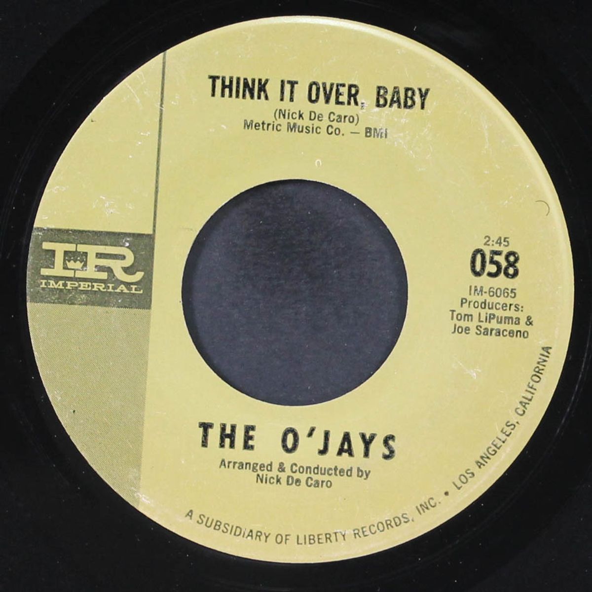 think it over, baby / lipstick traces by O'JAYS