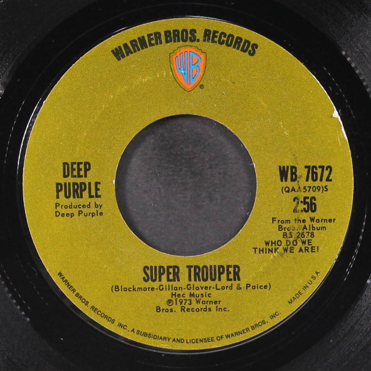 woman from tokyo / super trouper by DEEP PURPLE