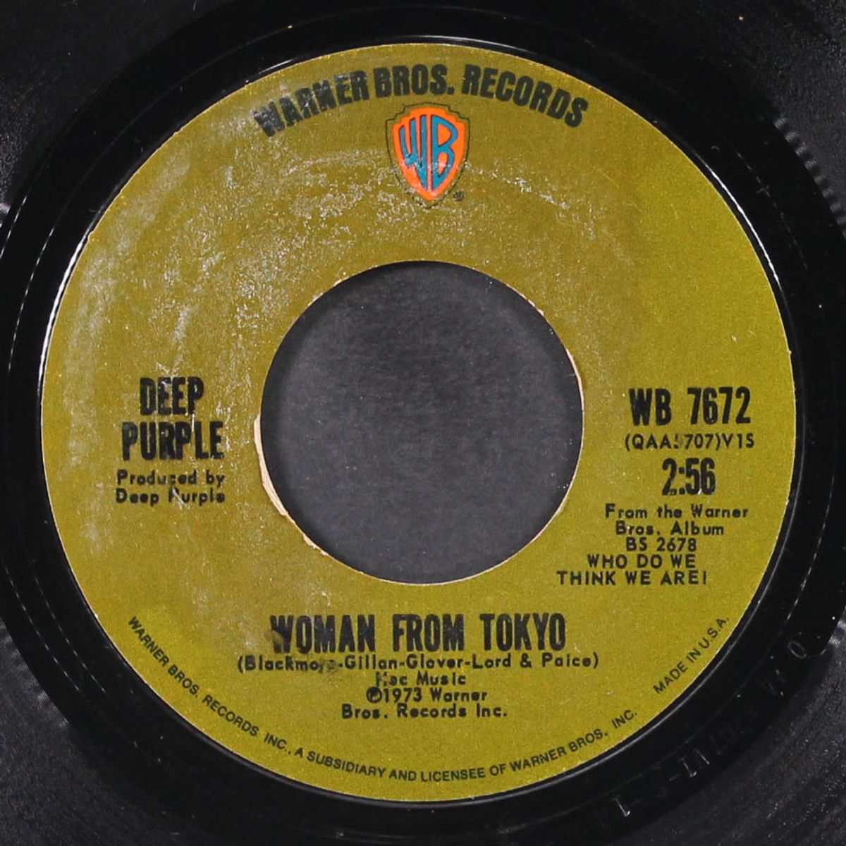 woman from tokyo / super trouper by DEEP PURPLE