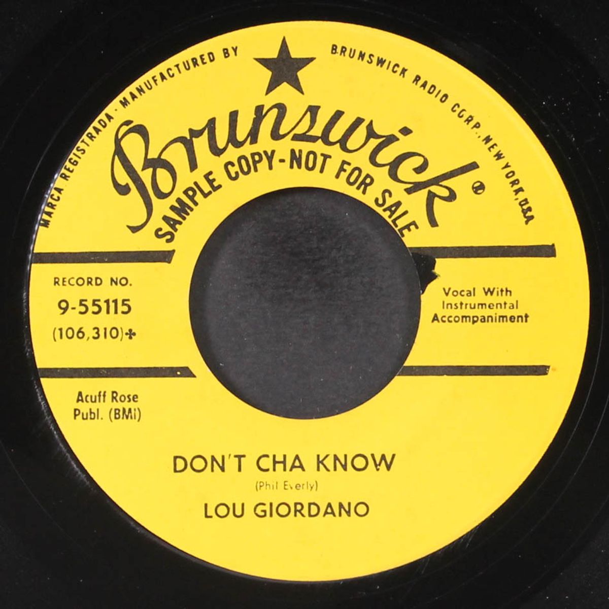 stay close to me / don't cha know by LOU GIORDANO