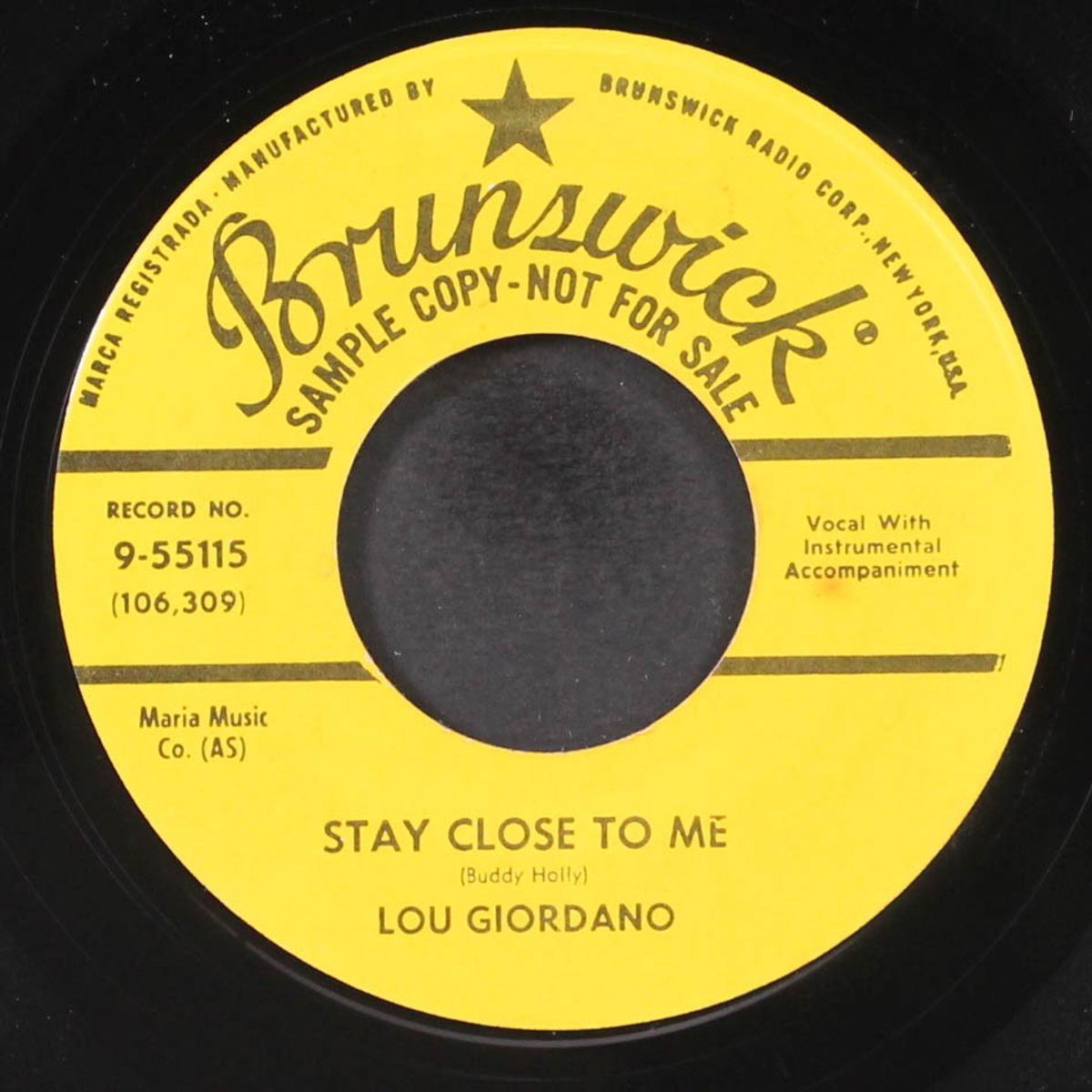 stay close to me / don't cha know by LOU GIORDANO
