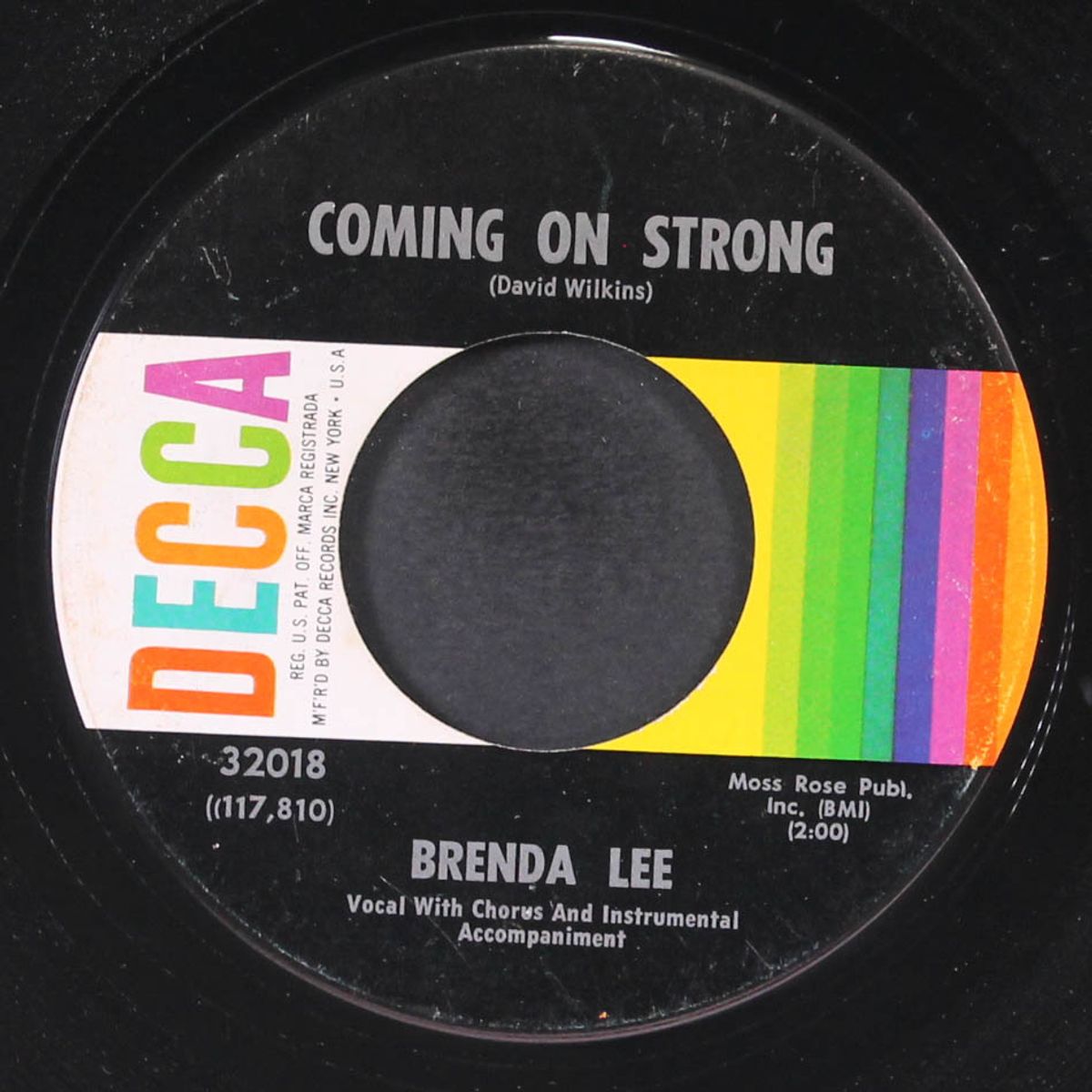 coming on strong / you keep coming back to me by BRENDA LEE