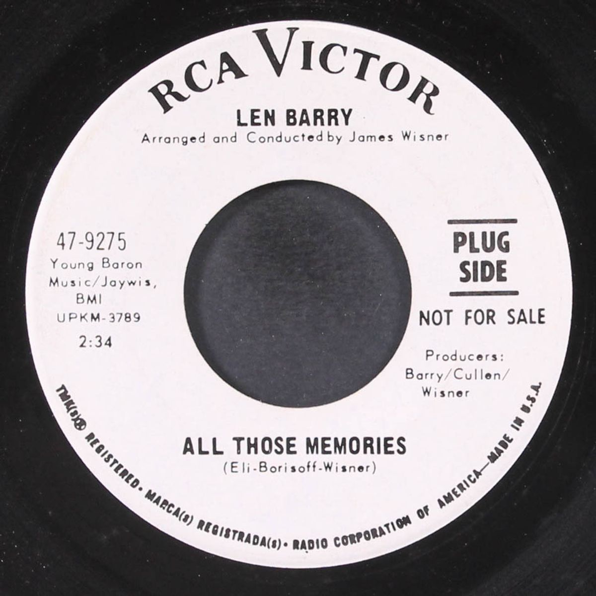rainy side of the street / all those memories by LEN BARRY