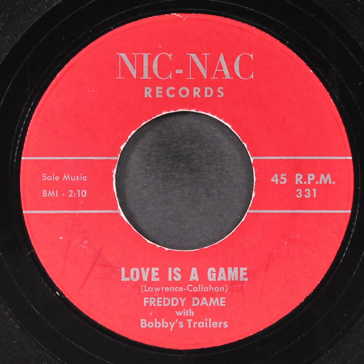 love is a game / (right) after school by FREDDY DAME W/ BOBBY'S TRAILERS