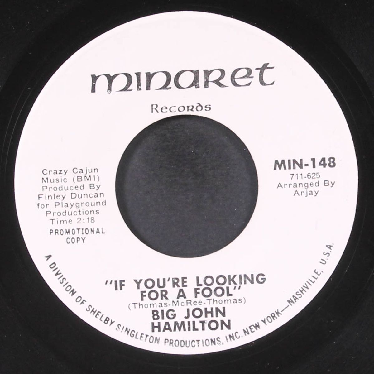 if you're looking for a fool / same by BIG JOHN HAMILTON