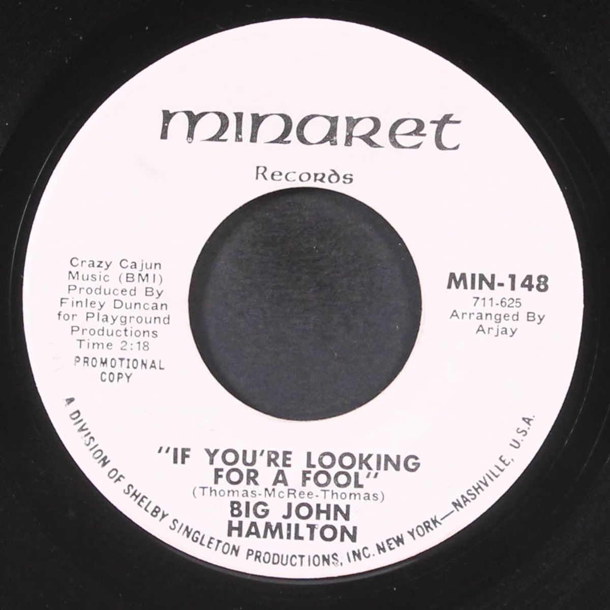 if you're looking for a fool / same by BIG JOHN HAMILTON