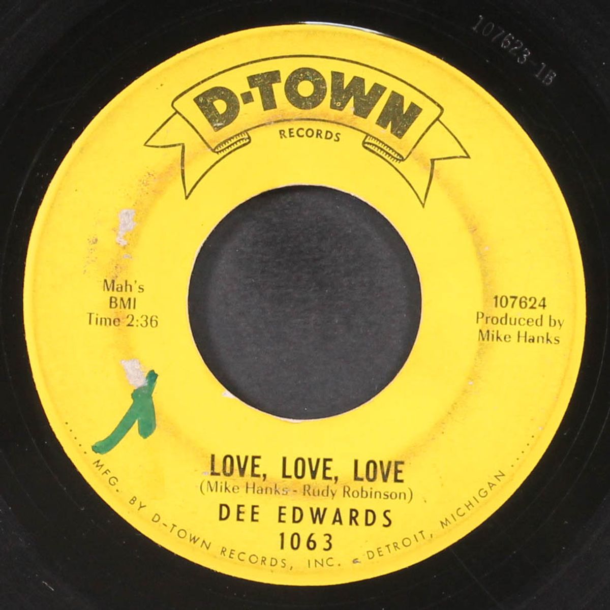all the way home / love, love, love by DEE EDWARDS