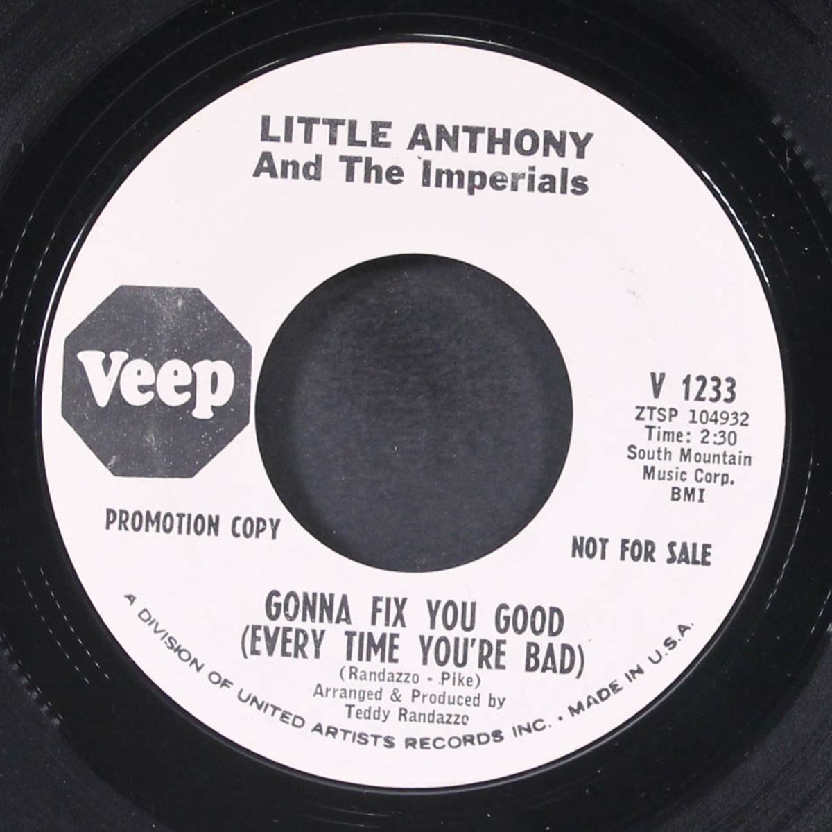 gonna fix you good / you better take it easy baby by LITTLE ANTHONY & IMPERIALS