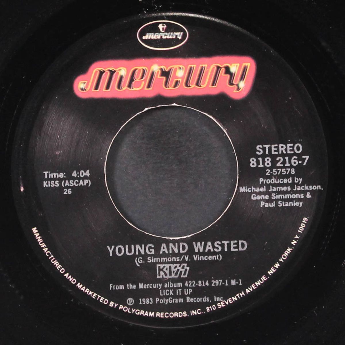 young and wasted / all hell's breakin' loose by KISS