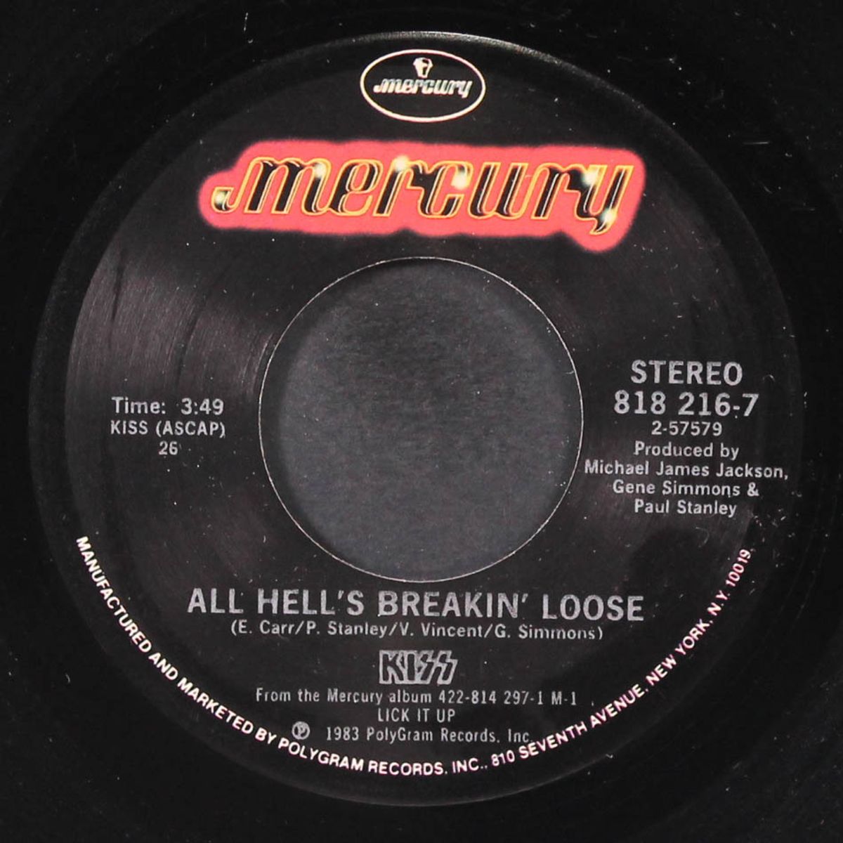 young and wasted / all hell's breakin' loose by KISS