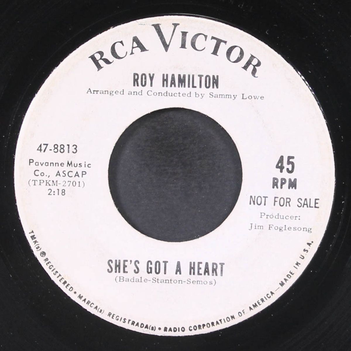 she's got a heart / the impossible dream by ROY HAMILTON