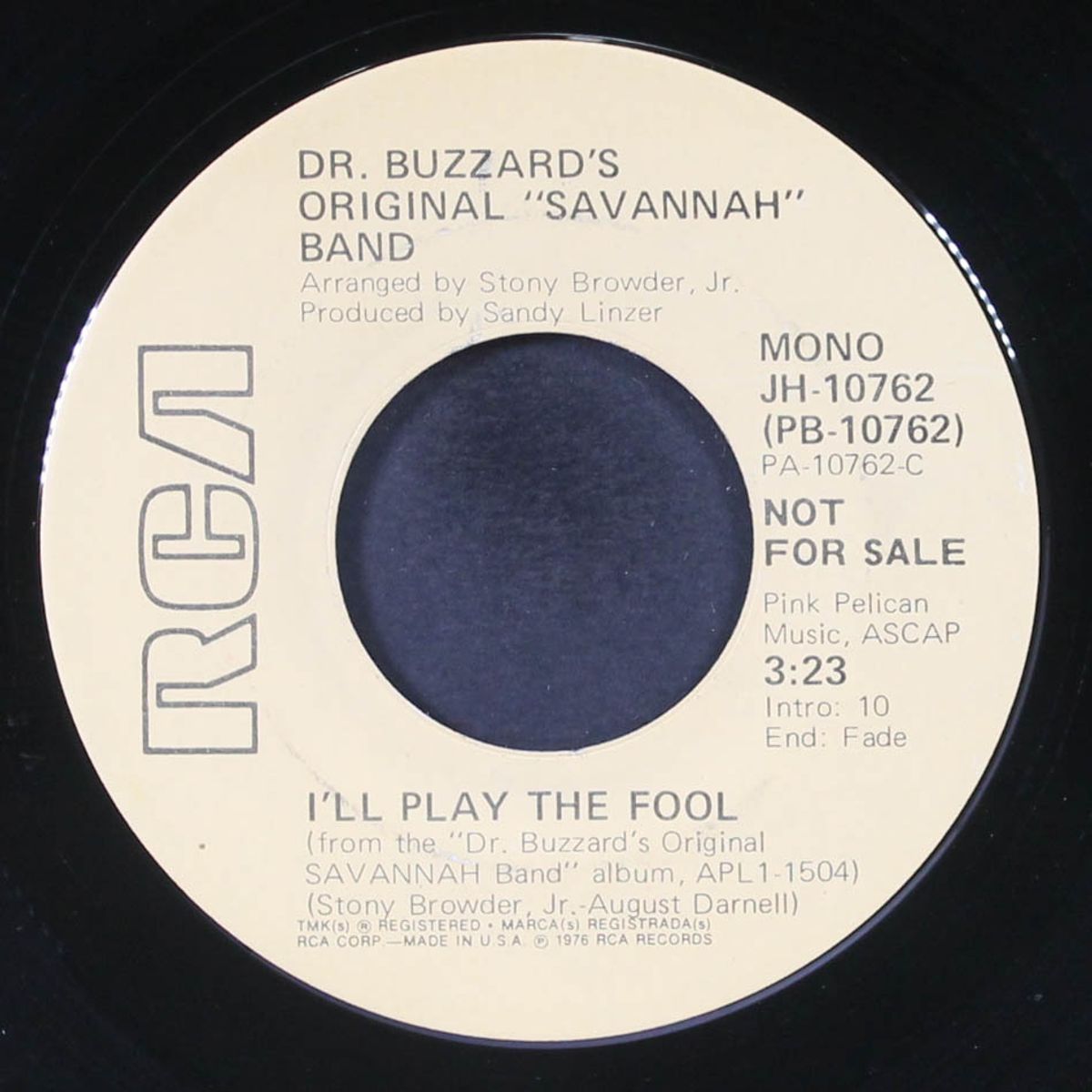 i'll play the fool / mono by DR. BUZZARD'S ORIG SAVANNAH BAND