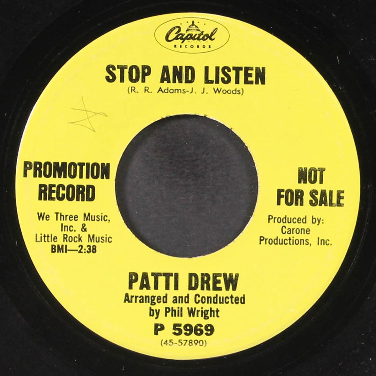 stop and listen / my lover's prayer by PATTI DREW
