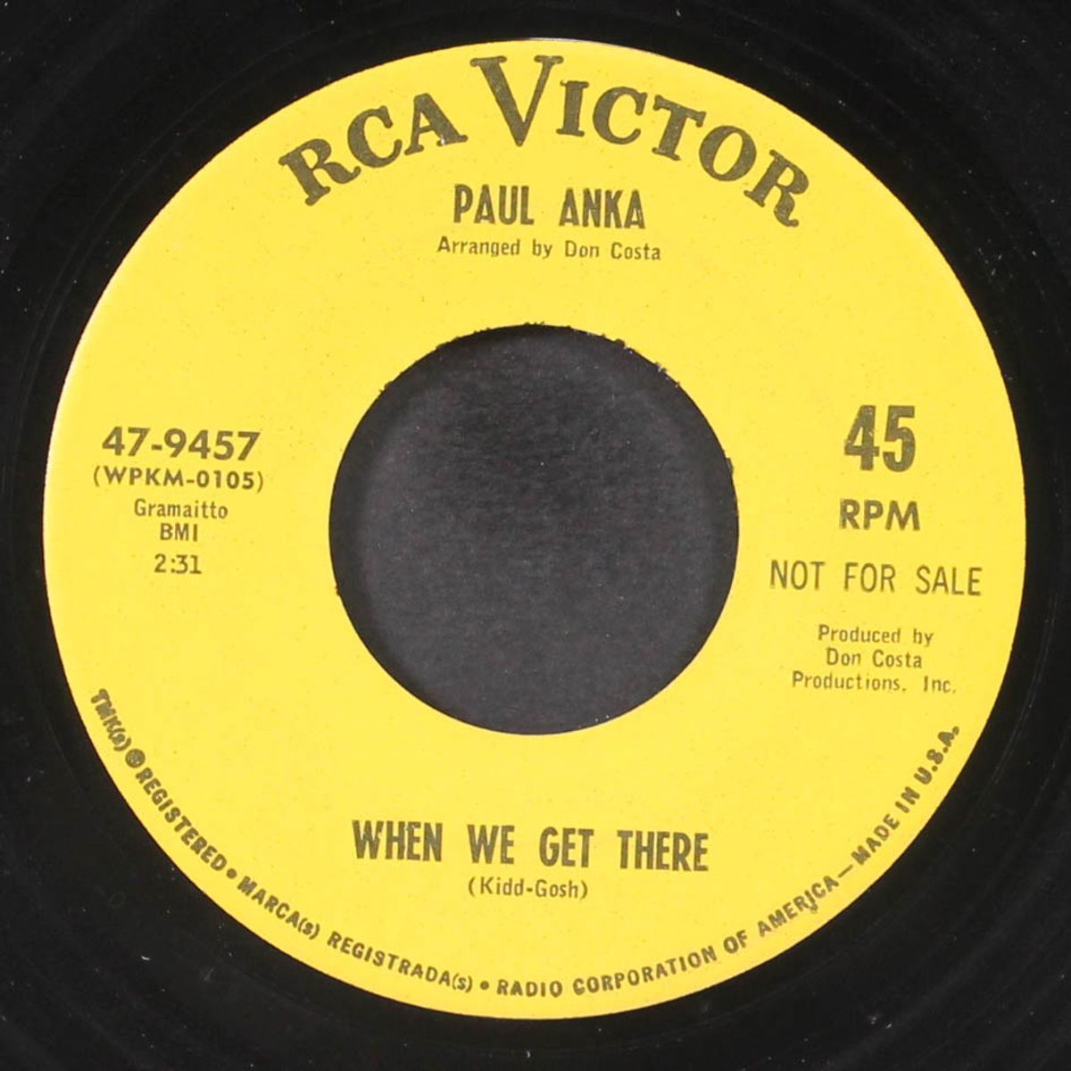 when we get there / can't get you out of my mind by PAUL ANKA