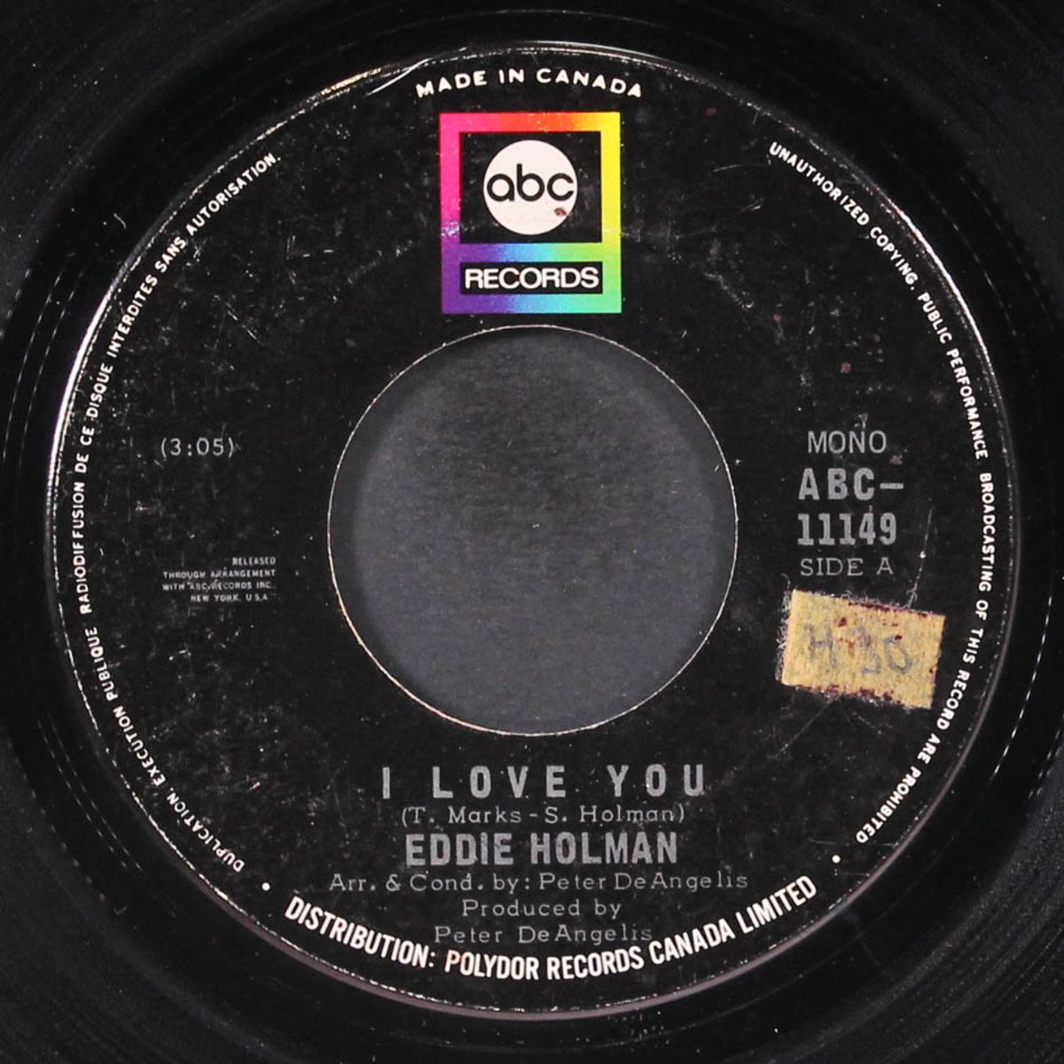 i surrender / i love you by EDDIE HOLMAN