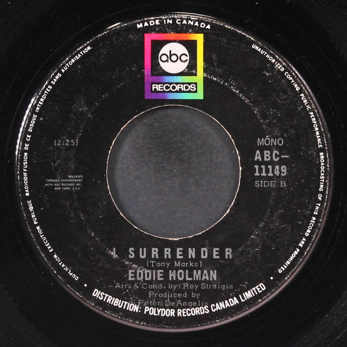i surrender / i love you by EDDIE HOLMAN