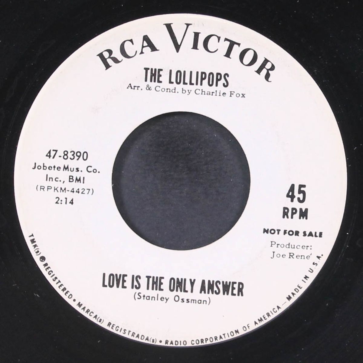 love is the only answer / don't monkey with me by LOLLIPOPS