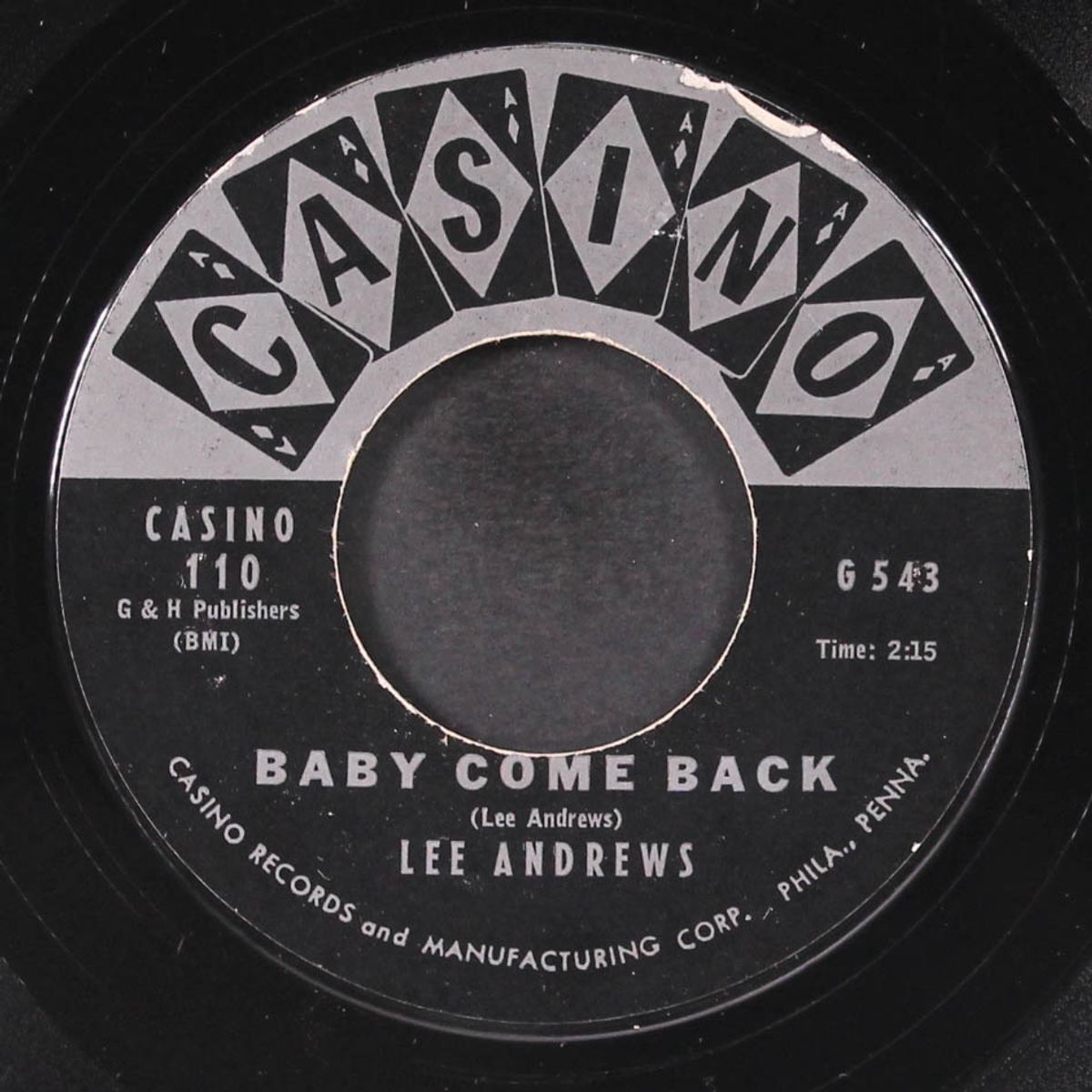i wonder / baby come back by LEE ANDREWS