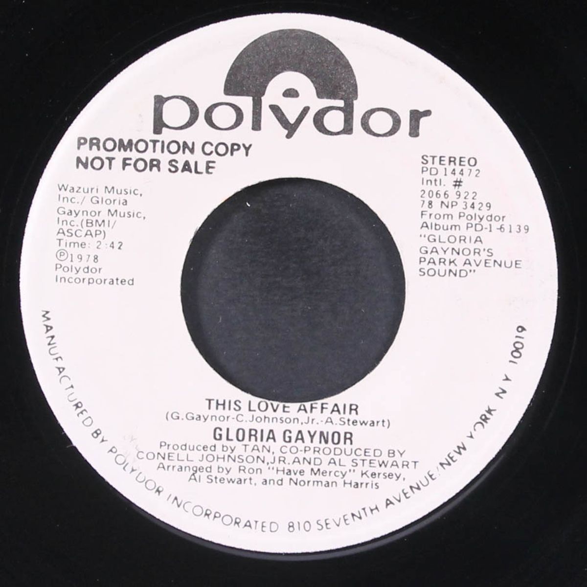 this love affair / mono by GLORIA GAYNOR