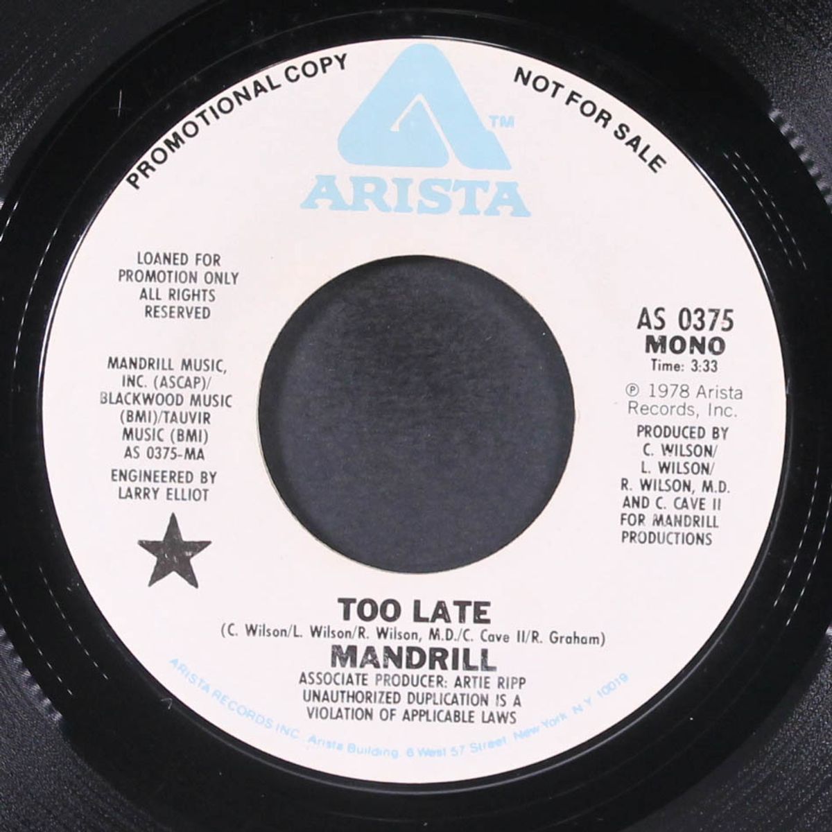 too late / mono by MANDRILL