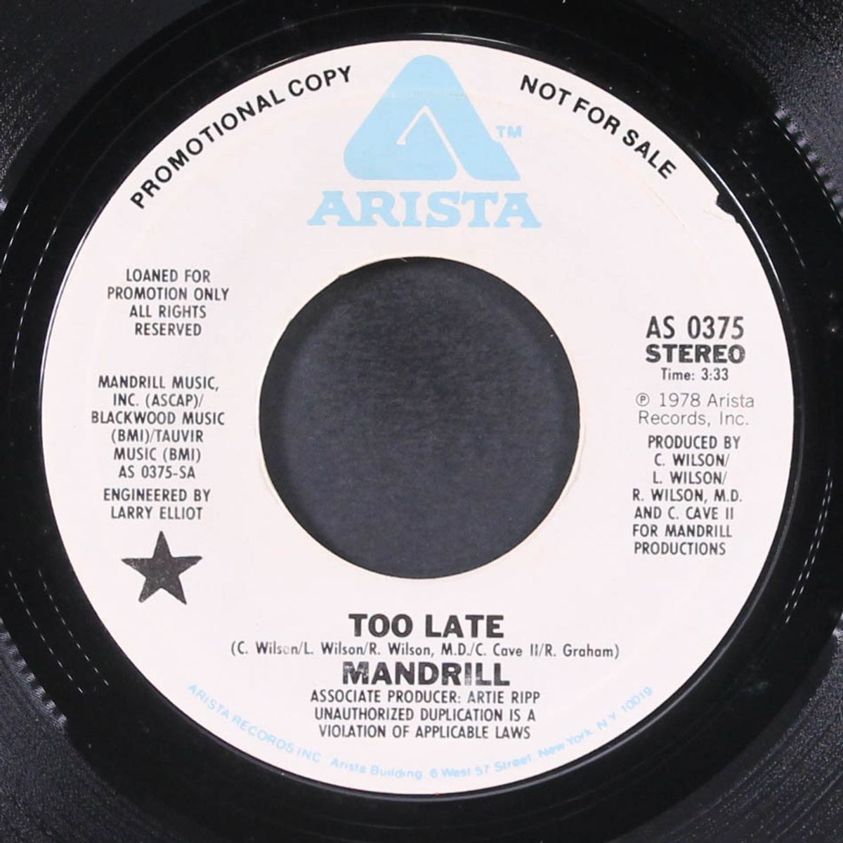 too late / mono by MANDRILL