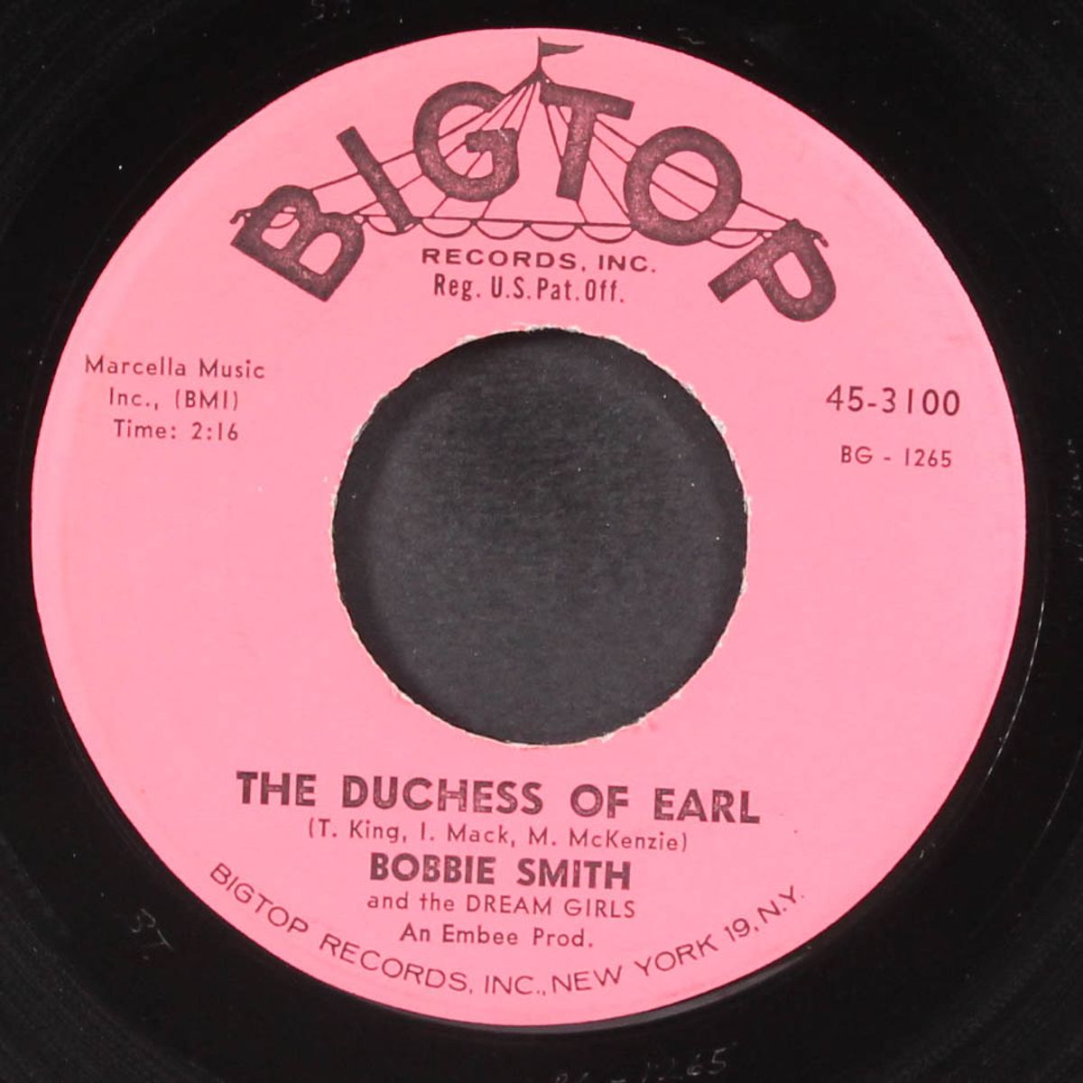 the duchess of earl / mine all mine by BOBBIE SMITH & DREAM GIRLS