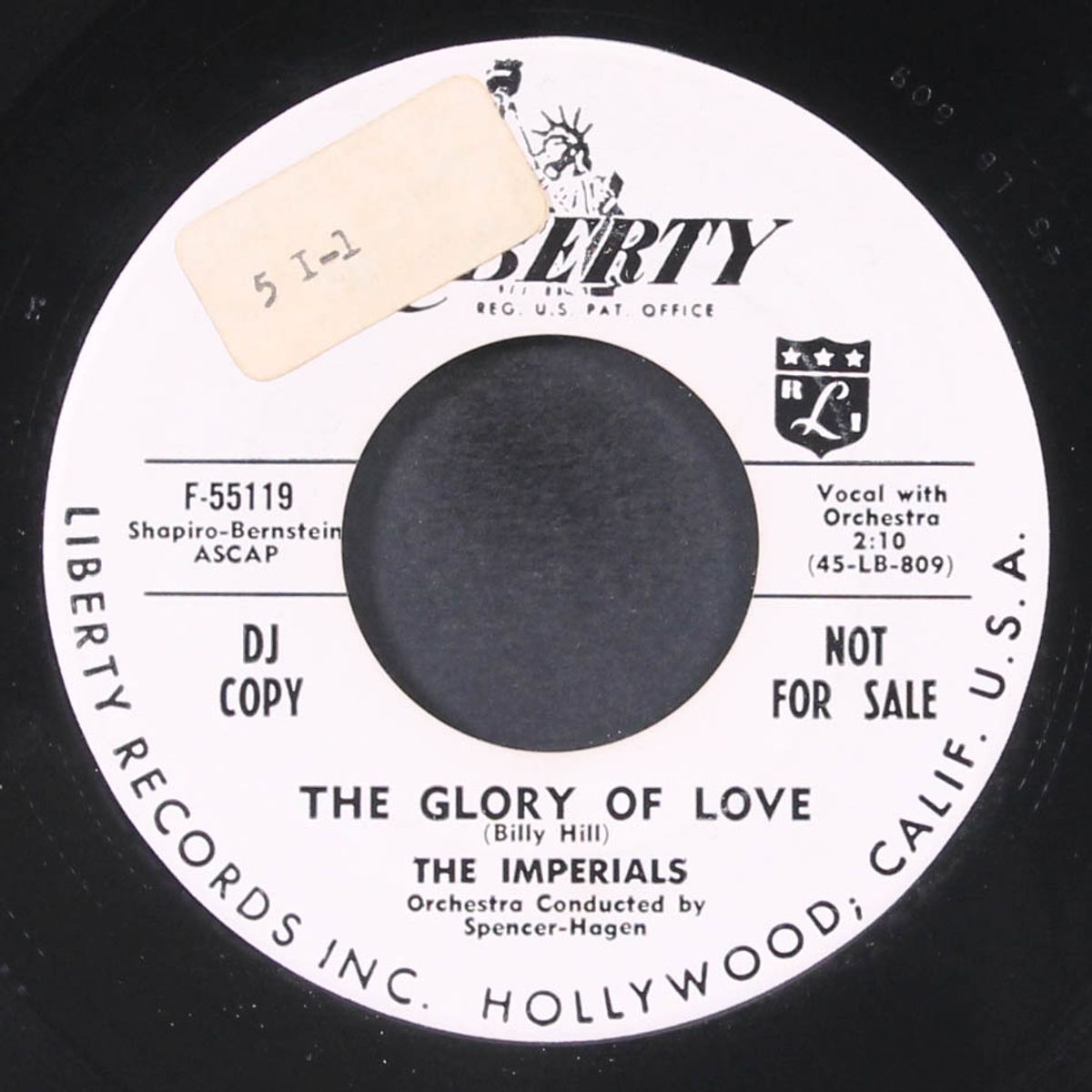 the glory of love / c'mon tiger by IMPERIALS