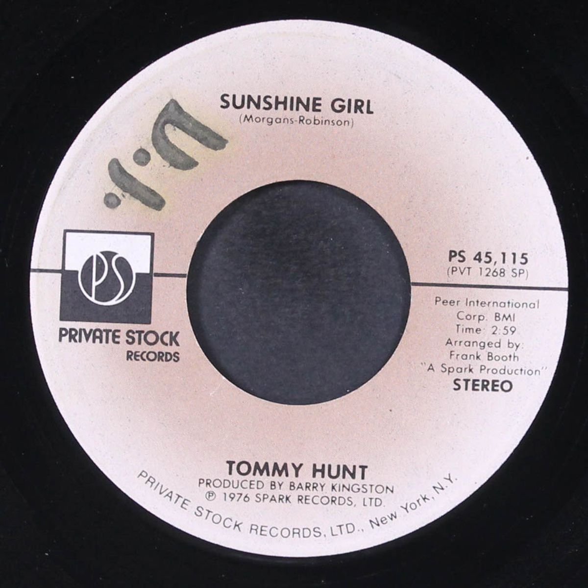 loving on the losing side / sunshine girl by TOMMY HUNT