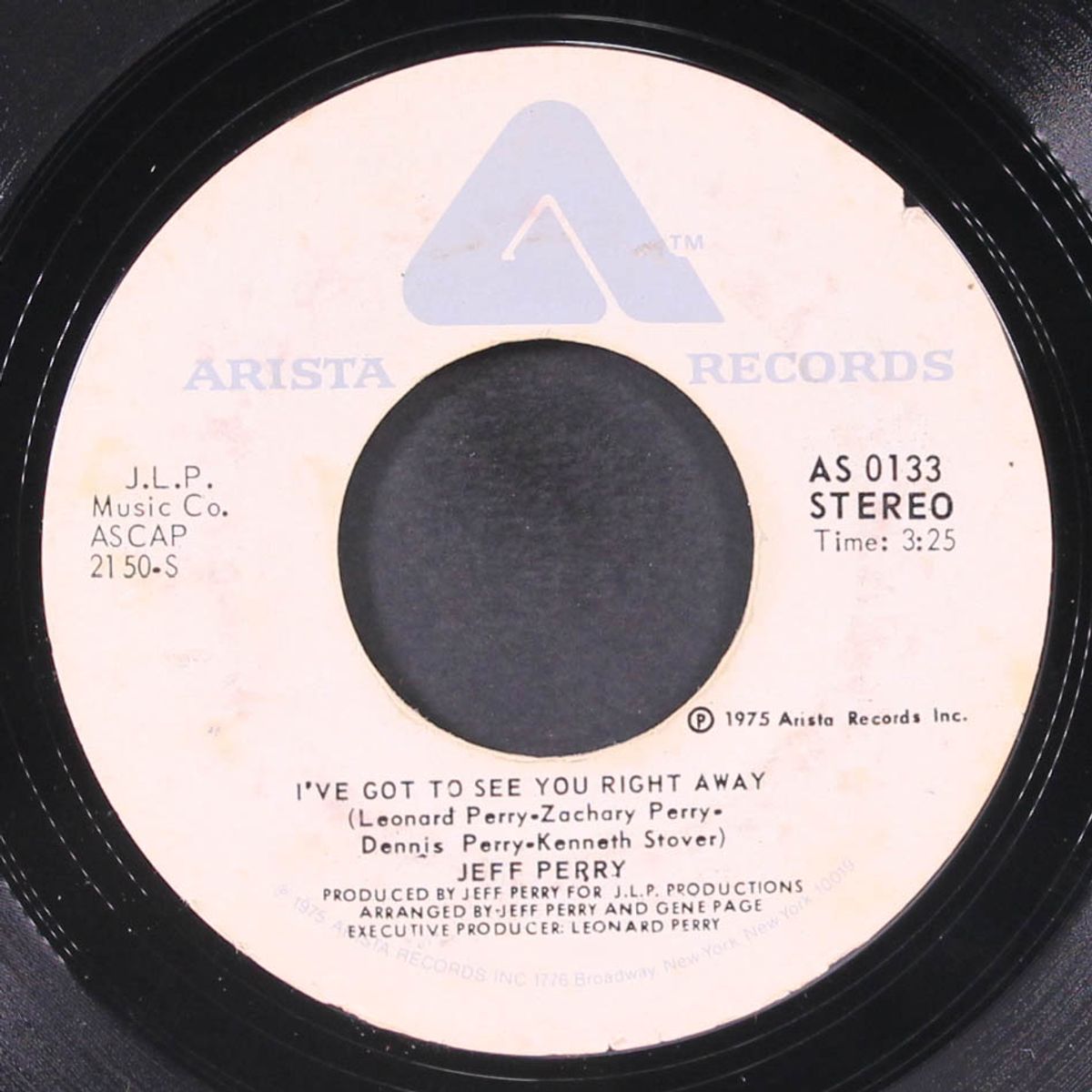 love don't come no stronger / i've got to see you right away by JEFF PERRY