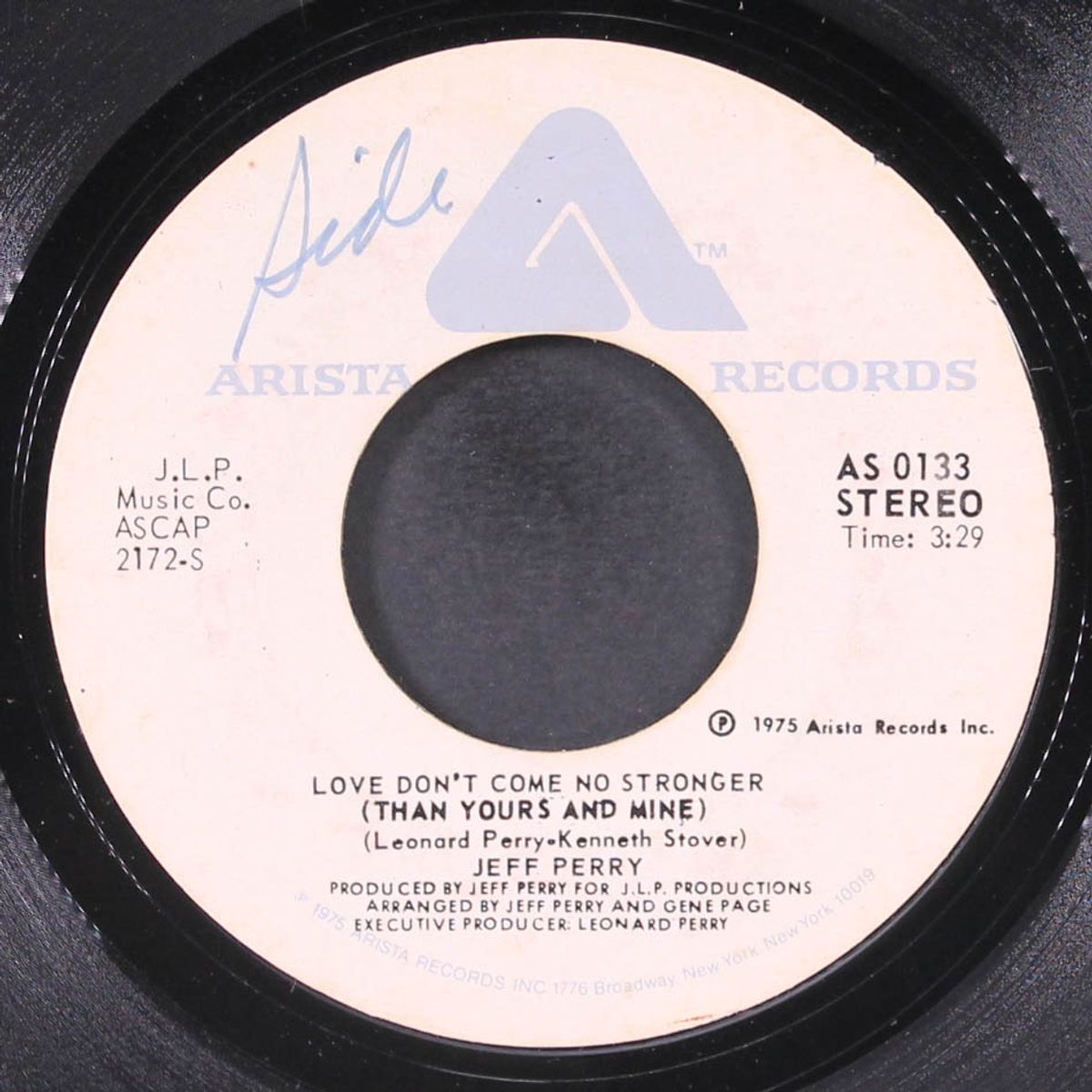 love don't come no stronger / i've got to see you right away by JEFF PERRY