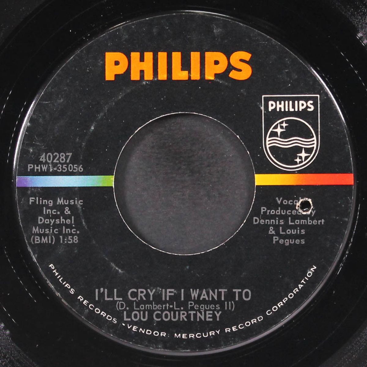 watched you slowly slip away / i'll cry if i want to by LOU COURTNEY