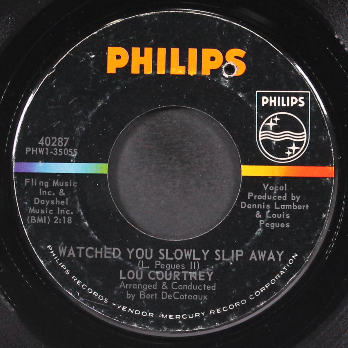 watched you slowly slip away / i'll cry if i want to by LOU COURTNEY