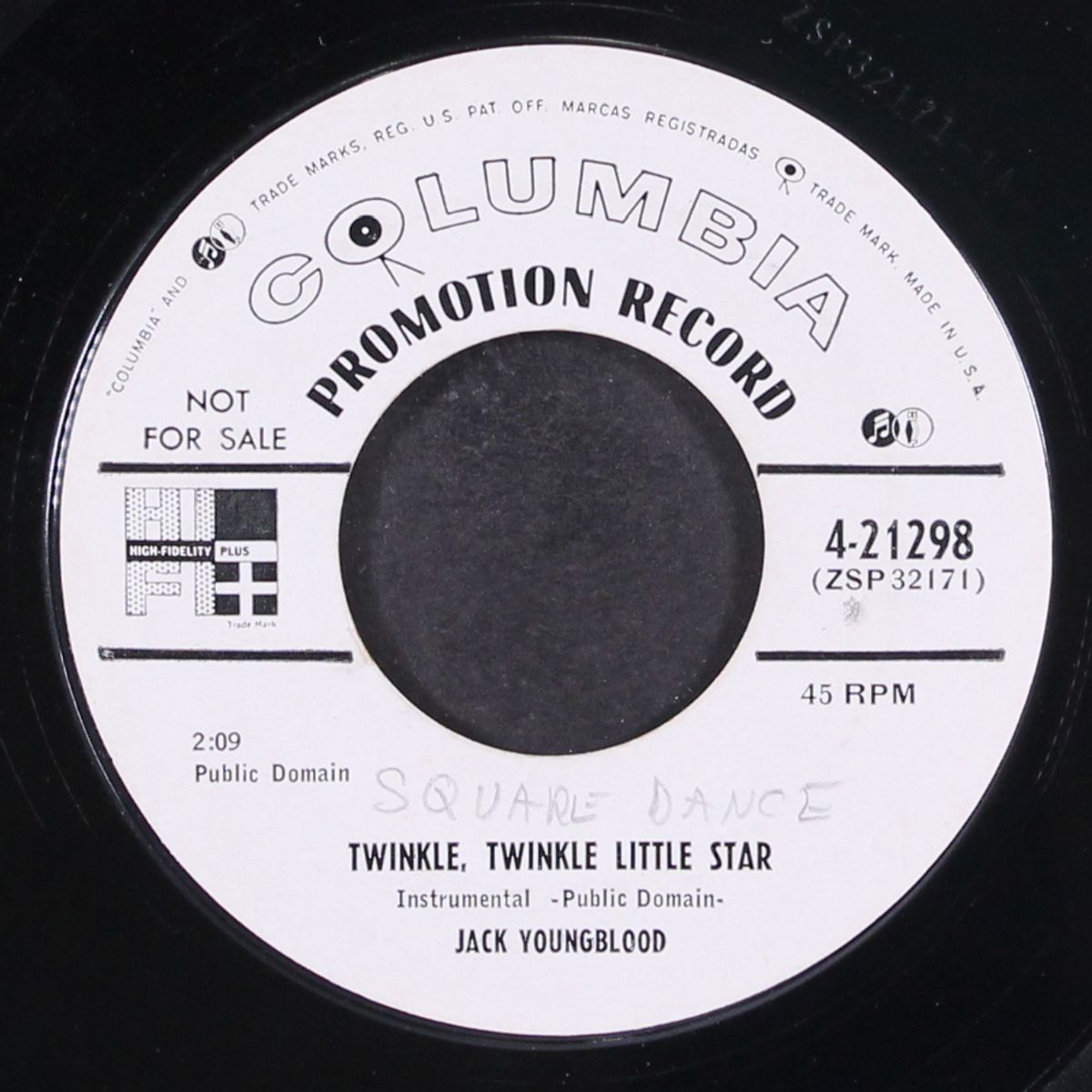 hitch hiker's blues / twinkle twinkle by JACK YOUNGBLOOD